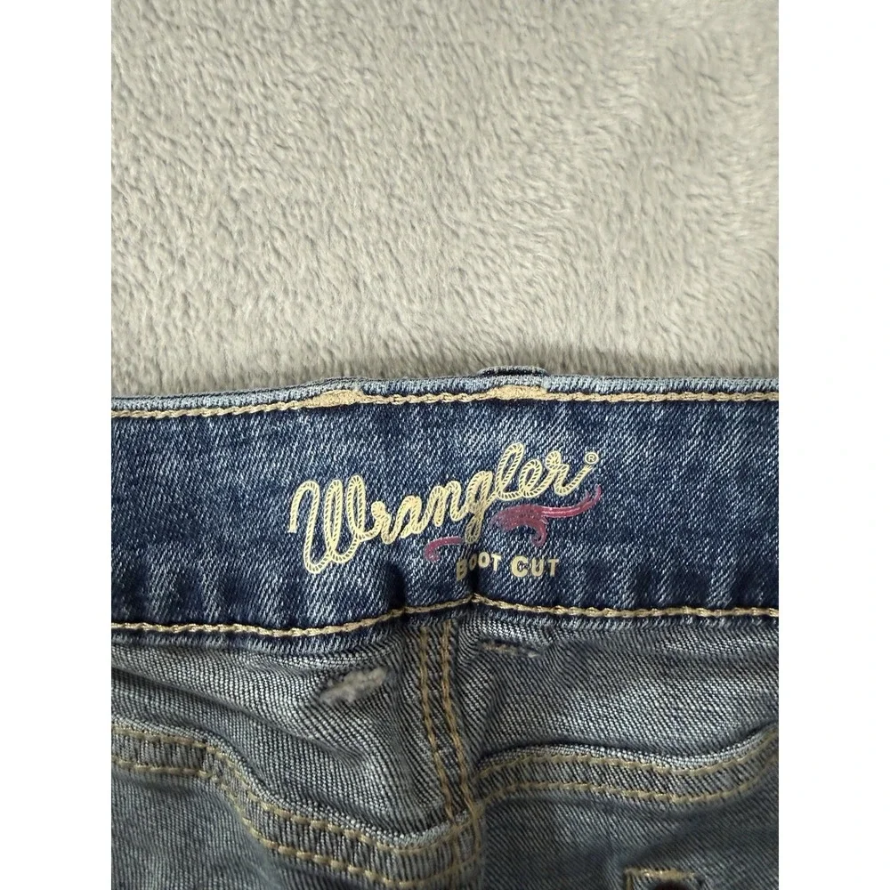 Wrangler Jeans Womens 11x34 Blue Denim‎ Retro Mae Bootcut Western Flare
